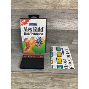Alex Kidd High-Tech World Sega Master System CIB Case no Manual 1987 43017-5020